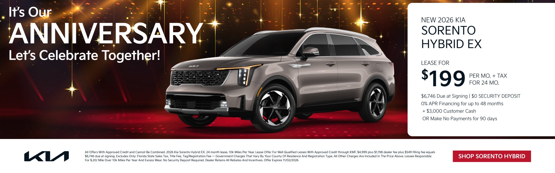 NEW 2026 KIA SORENTO HYBRID EX